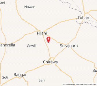 Map of Sovrani Dhani, Rajasthan
