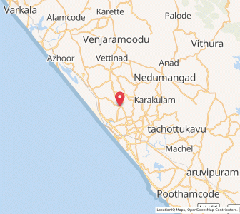 Map of Sreekaryam, Kerala