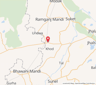 Map of Sri Chhatarpur, Rajasthan