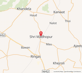 Map of Sri Madhopur, Rajasthan