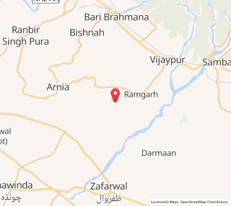 Map of Sri Partabsinghpura, Kashmir