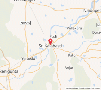 Map of Srikalahasti, Andhra Pradesh