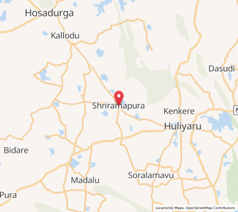 Map of Sriramapura, Karnataka