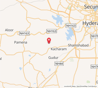 Map of Sriramnagar, Andhra Pradesh