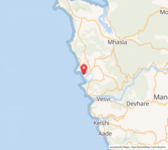 Map of Srivardhan, Maharashtra