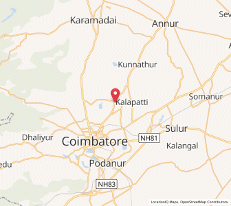 Map of Srvanampatti, Tamil Nadu