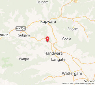 Map of Sudal, Kashmir