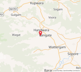 Map of Sudurgund, Kashmir