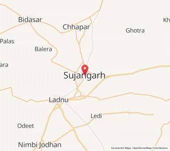 Map of Sujangarh, Rajasthan