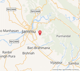 Map of Sujuwali, Kashmir