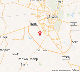 Map of Sukhiya, Rajasthan