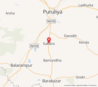 Map of Suklara, West Bengal