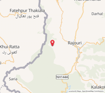 Map of Suli Dhar, Kashmir