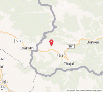 Map of Sultan Baihk, Kashmir
