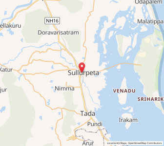 Map of Suluru, Andhra Pradesh