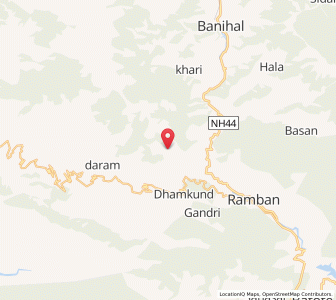 Map of Sumbar, Kashmir