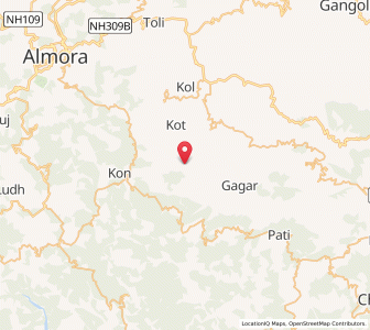 Map of Sunari, Uttarakhand