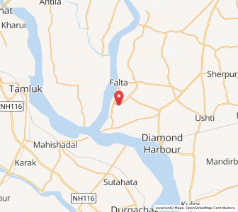 Map of Sundarika, West Bengal