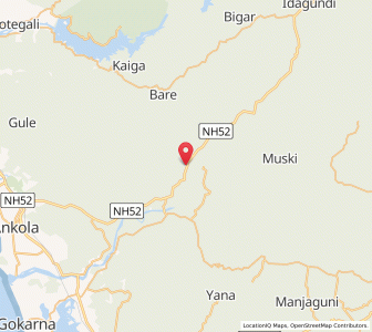 Map of Sunksal, Karnataka