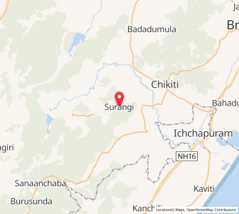 Map of Surangi, Odisha