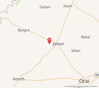 Map of Surhar, Uttar Pradesh
