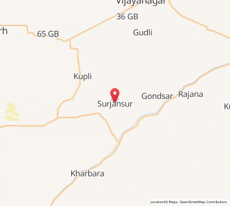 Map of Surjansar, Rajasthan