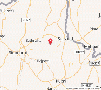 Map of Sursand, Bihar