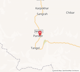 Map of Suru, Kashmir