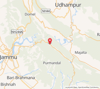 Map of Suruin, Kashmir