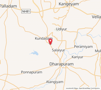 Map of Suryanallur, Tamil Nadu