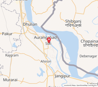 Map of Suti, West Bengal