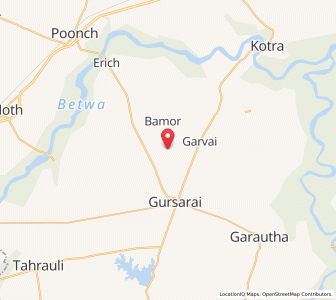 Map of Sutta, Uttar Pradesh