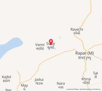 Map of Suvi, Gujarat