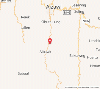 Map of Tachhip, Mizoram