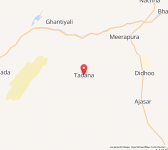 Map of Tadana, Rajasthan