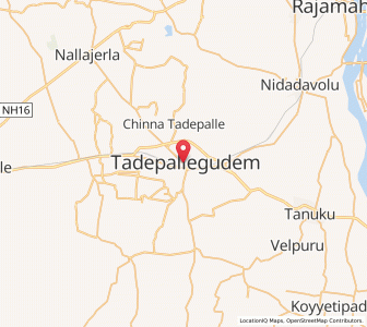 Map of Tadepallegudem, Andhra Pradesh
