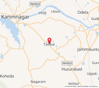 Map of Tadikal, Andhra Pradesh