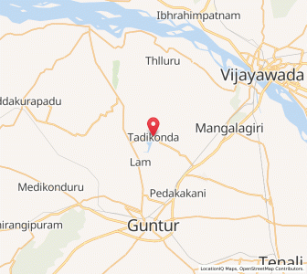 Map of Tadikonda, Andhra Pradesh