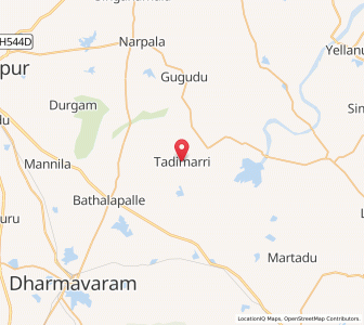 Map of Tadimarri, Andhra Pradesh