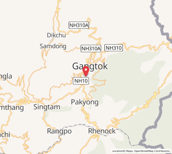 Map of Tadong, Sikkim