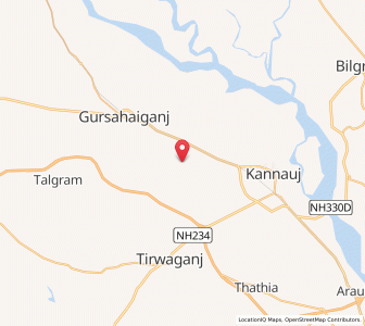 Map of Tahsipur Thatia, Uttar Pradesh