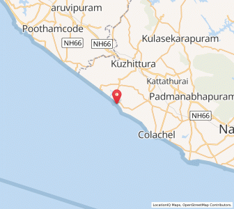 Map of Taingapatam, Tamil Nadu
