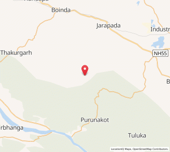 Map of Tainsi, Odisha
