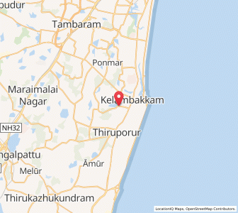 Map of Taiyur, Tamil Nadu
