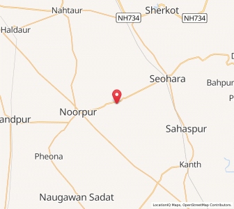 Map of Tajpur, Uttar Pradesh