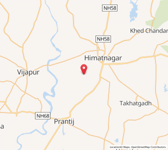 Map of Tajpuri, Gujarat