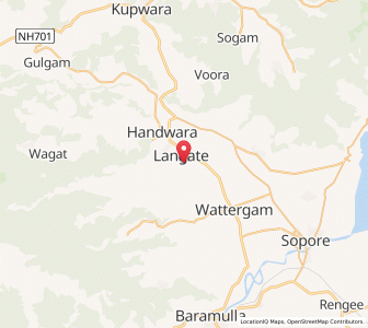 Map of Takia Lash Shah, Kashmir