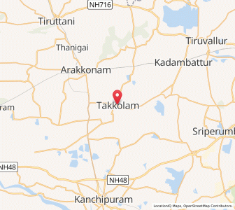 Map of Takkolam, Tamil Nadu