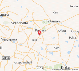 Map of Talagvara, Karnataka