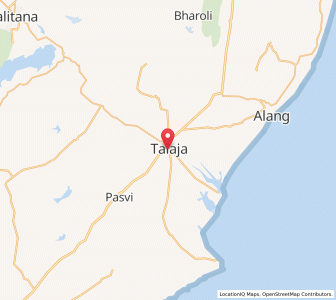Map of Talaja, Gujarat